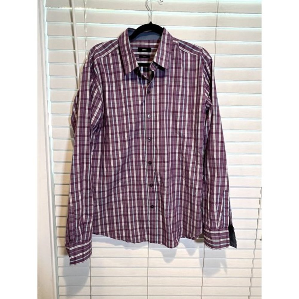 Hugo Boss Long‎ Sleeve Button Up Shirt - Size XL